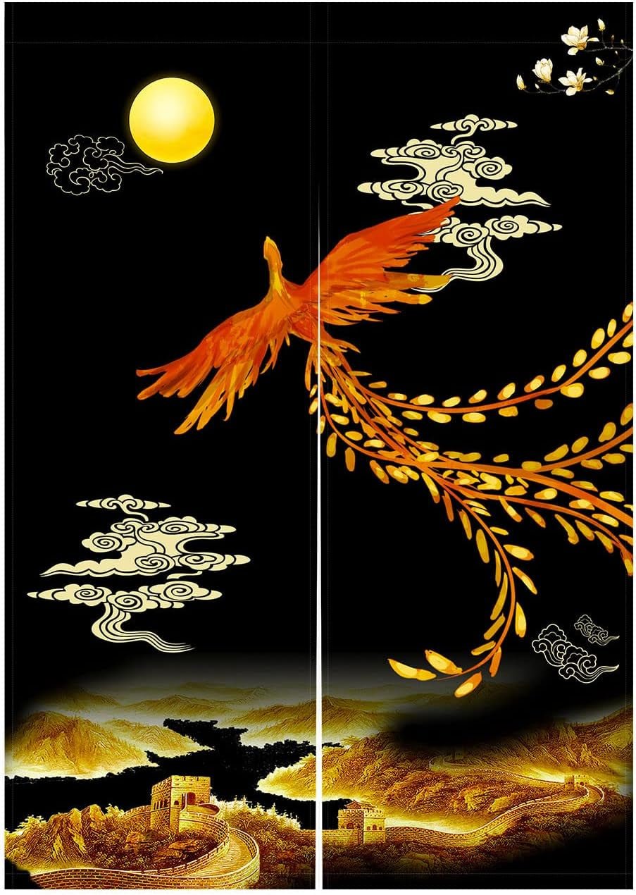 Tapestry Japansk stil noren lang tyk døradskillelse Hjem - Tilbehør og dekorationer Naty Shop H120 X B85 Cm (pakke med 1)