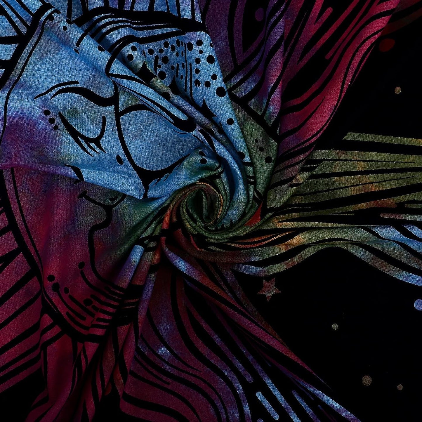 Tapestry sun moon star spirituel astetisk regnbue bomuld Hjem - Tilbehør og dekorationer Naty Shop