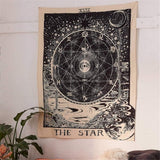 Sun tarot gobelin Hjem - Tilbehør og dekorationer Naty Shop Blå, hvid 150L X 129B Cm