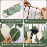 Tapestry suspension dekoration vævede blade Hjem - Tilbehør og dekorationer Naty Shop