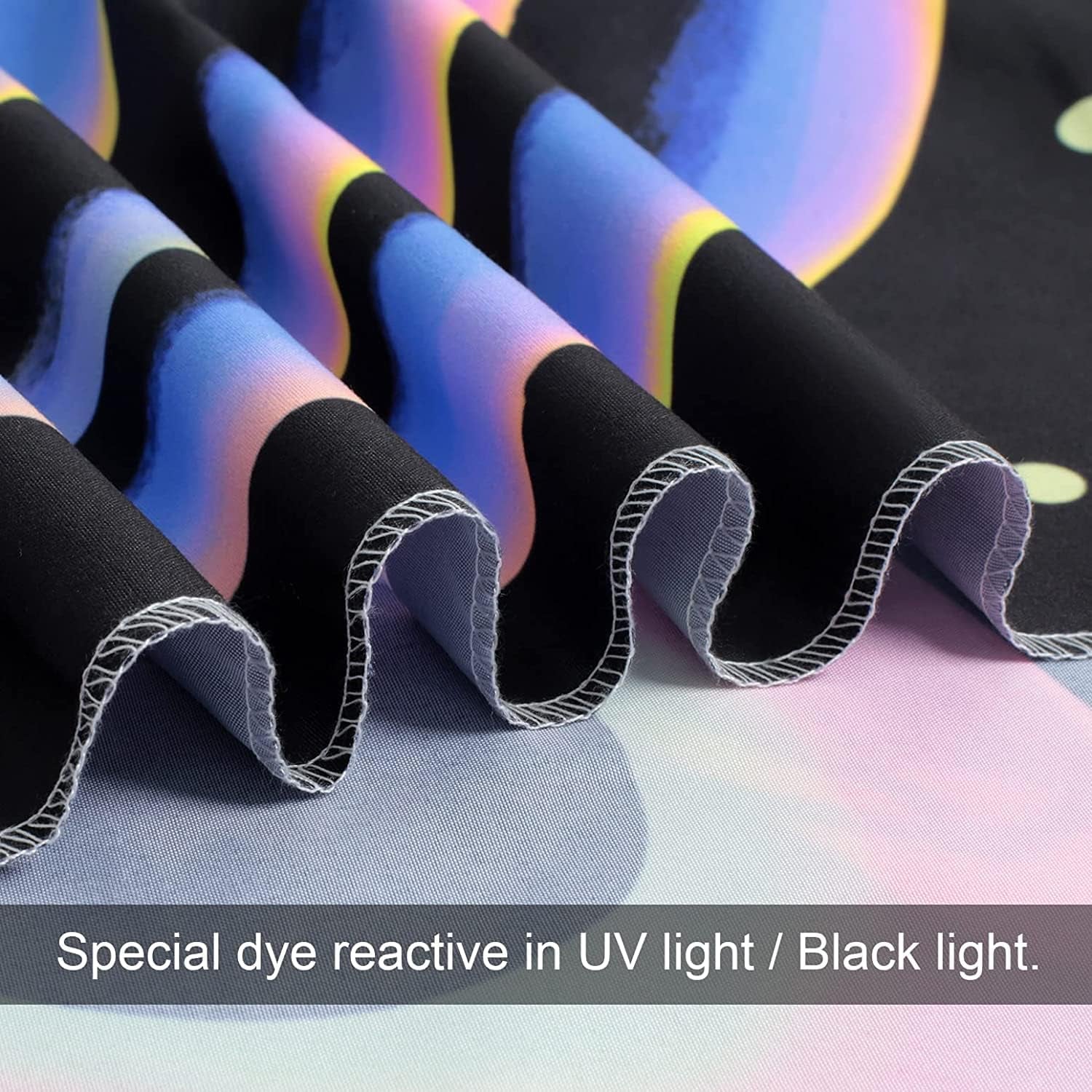Tapestry gobelin horror face blacklight spøgelser reactive Home - Tilbehør og dekorationer Naty Shop