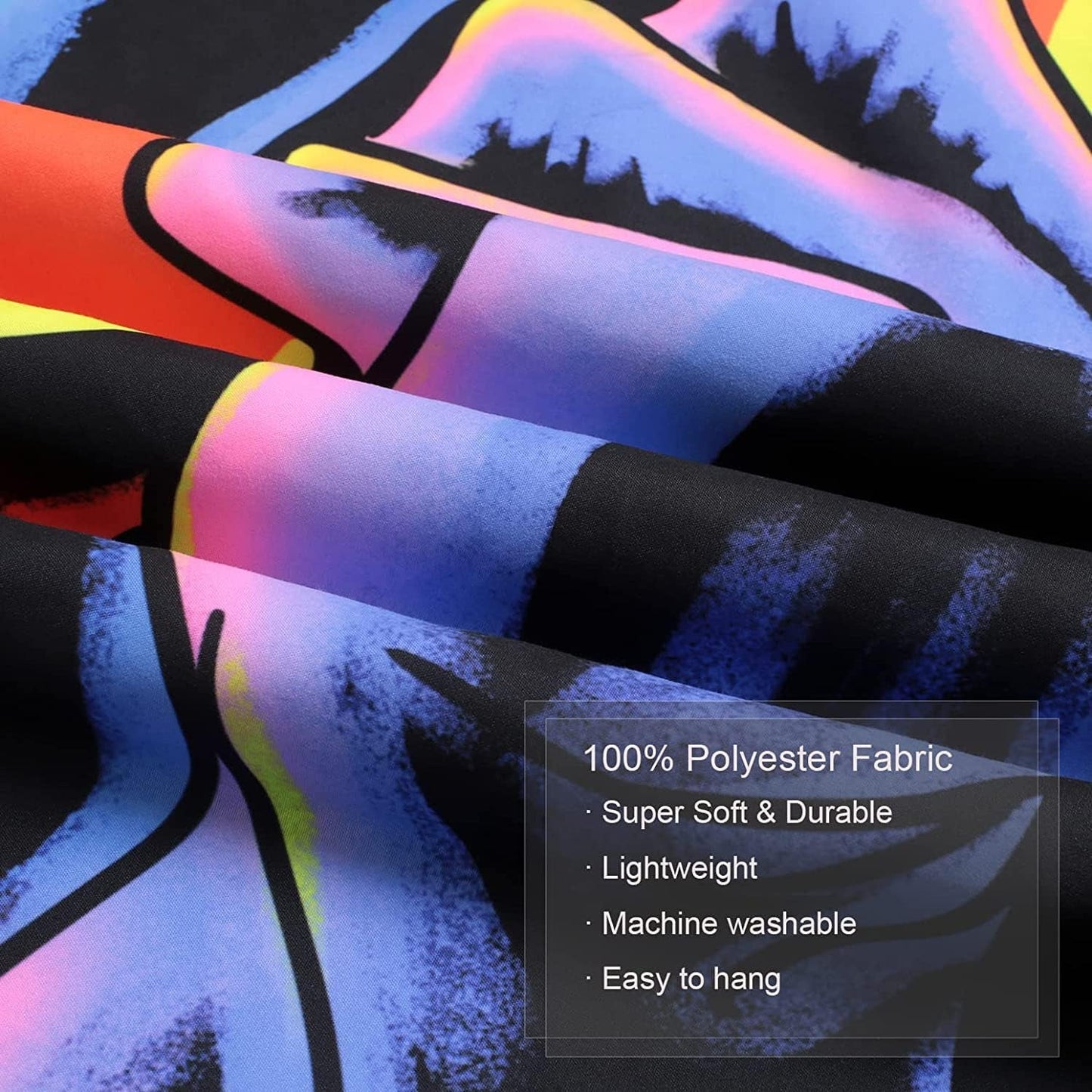 Tapestry gobelin horror face blacklight spøgelser reactive Home - Tilbehør og dekorationer Naty Shop