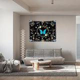 Tapestry gobelin grønne sommerfugle børstet stof Hjem - Tilbehør og dekorationer Naty Shop