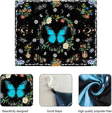 Tapestry gobelin grønne sommerfugle børstet stof Hjem - Tilbehør og dekorationer Naty Shop