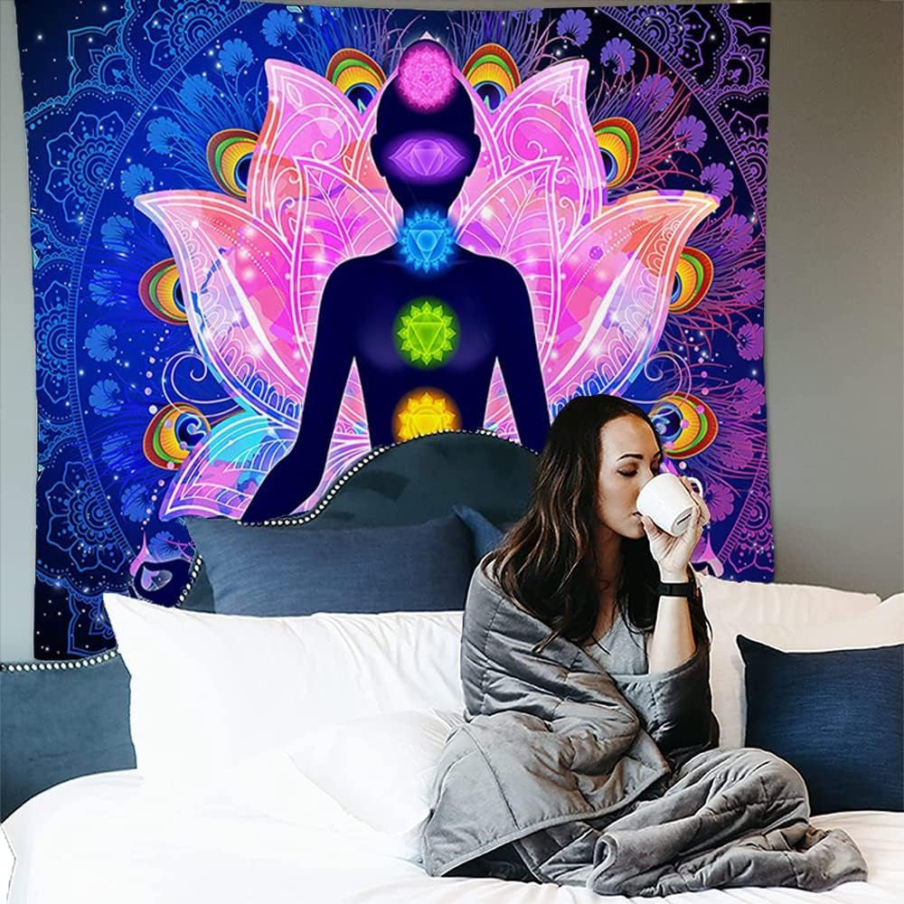 Farverigt mystisk mandala tapet Hjem - Tilbehør og dekorationer Naty Shop