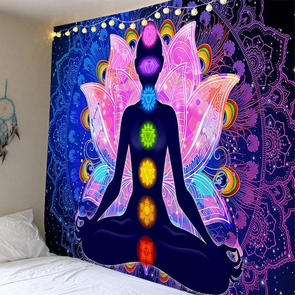 Farverigt mystisk mandala tapet Hjem - Tilbehør og dekorationer Naty Shop