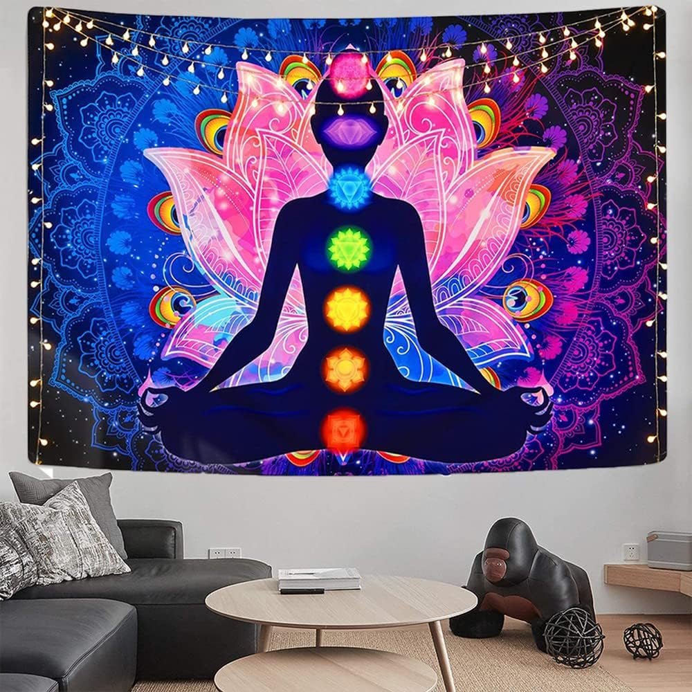 Farverigt mystisk mandala tapet Hjem - Tilbehør og dekorationer Naty Shop