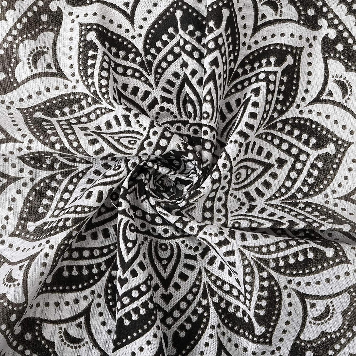 Tapestry gobelin mandala grå sort vægdug Hjem - Tilbehør og dekorationer Naty Shop