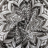 Tapestry gobelin mandala grå sort vægdug Hjem - Tilbehør og dekorationer Naty Shop