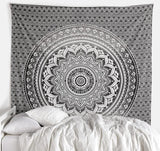 Tapestry gobelin mandala grå sort væg klud Hjem - Tilbehør og dekorationer Naty Shop Standard titel