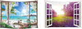Tapestry ulticool hus strand strand palmeø Hjem - Tilbehør og dekorationer Naty Shop Strand Strand Natur