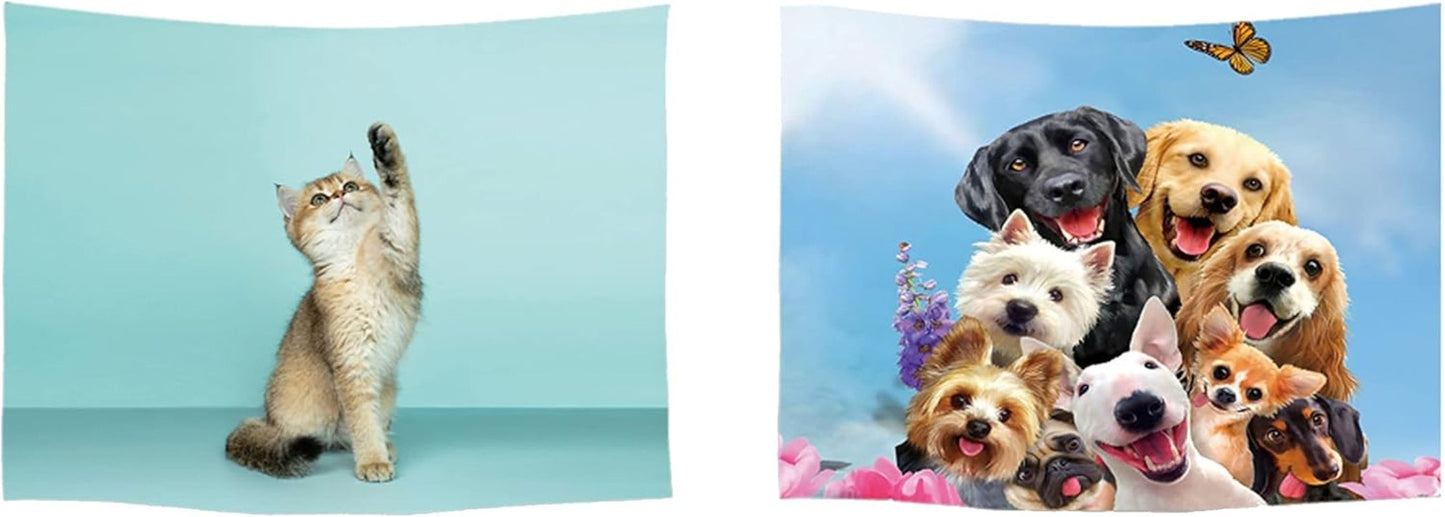Tapestry ulticool house beach sea palm island Home - Tilbehør og dekorationer Naty Shop Hund Kat
