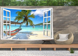 Tapestry ulticool view strand hav palme hængekøje Hjem - Tilbehør og dekorationer Naty Shop