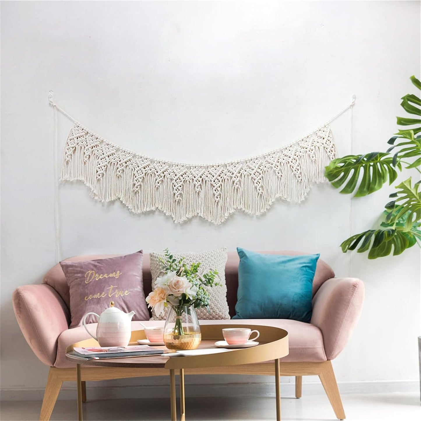 Gobelin vægophæng vævet banner bryllup Hjem - Tilbehør og dekorationer Naty Shop