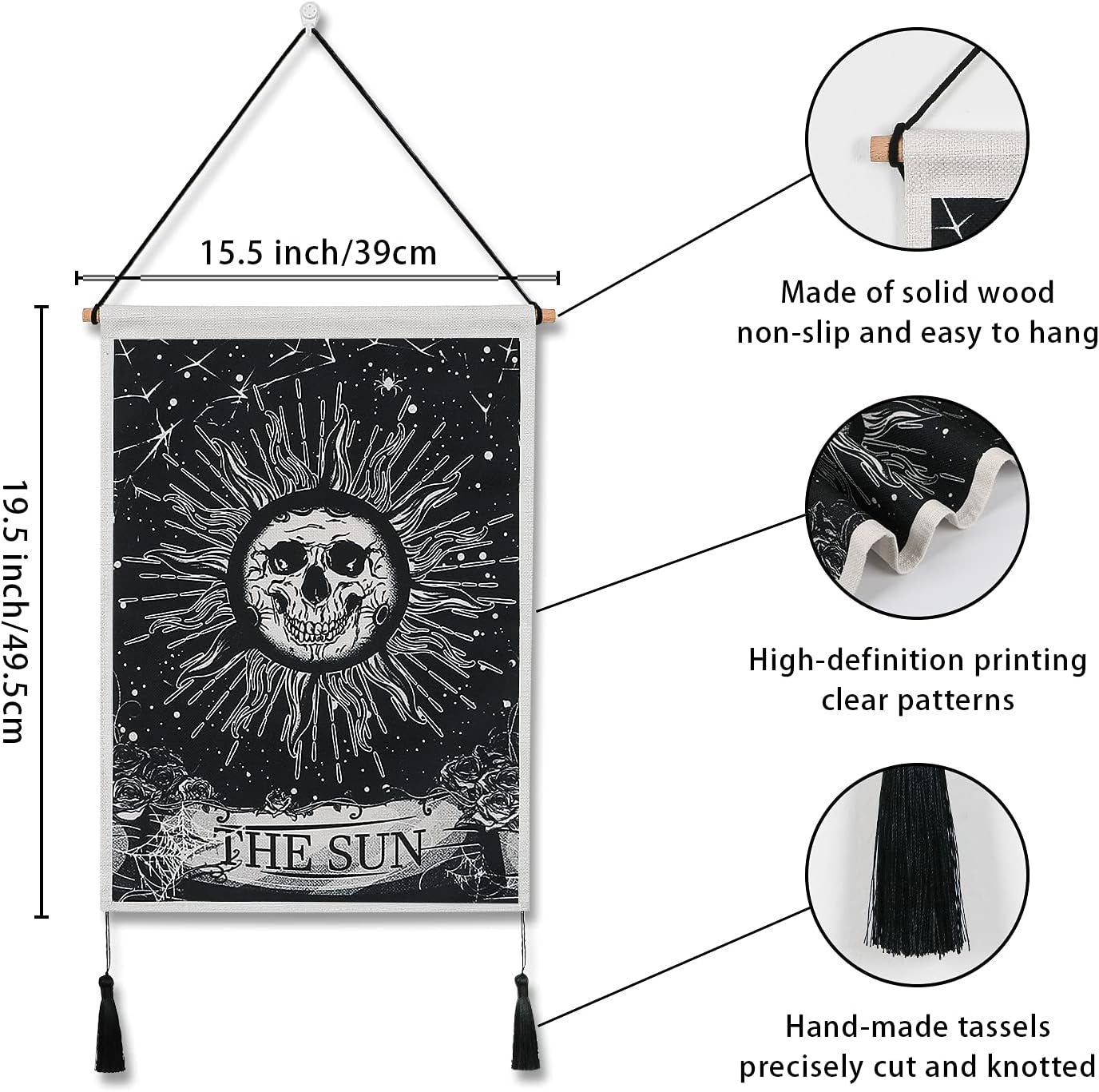 gobelin weldomcor tarot kranium sæt sol Hjem - Tilbehør og dekorationer Naty Shop
