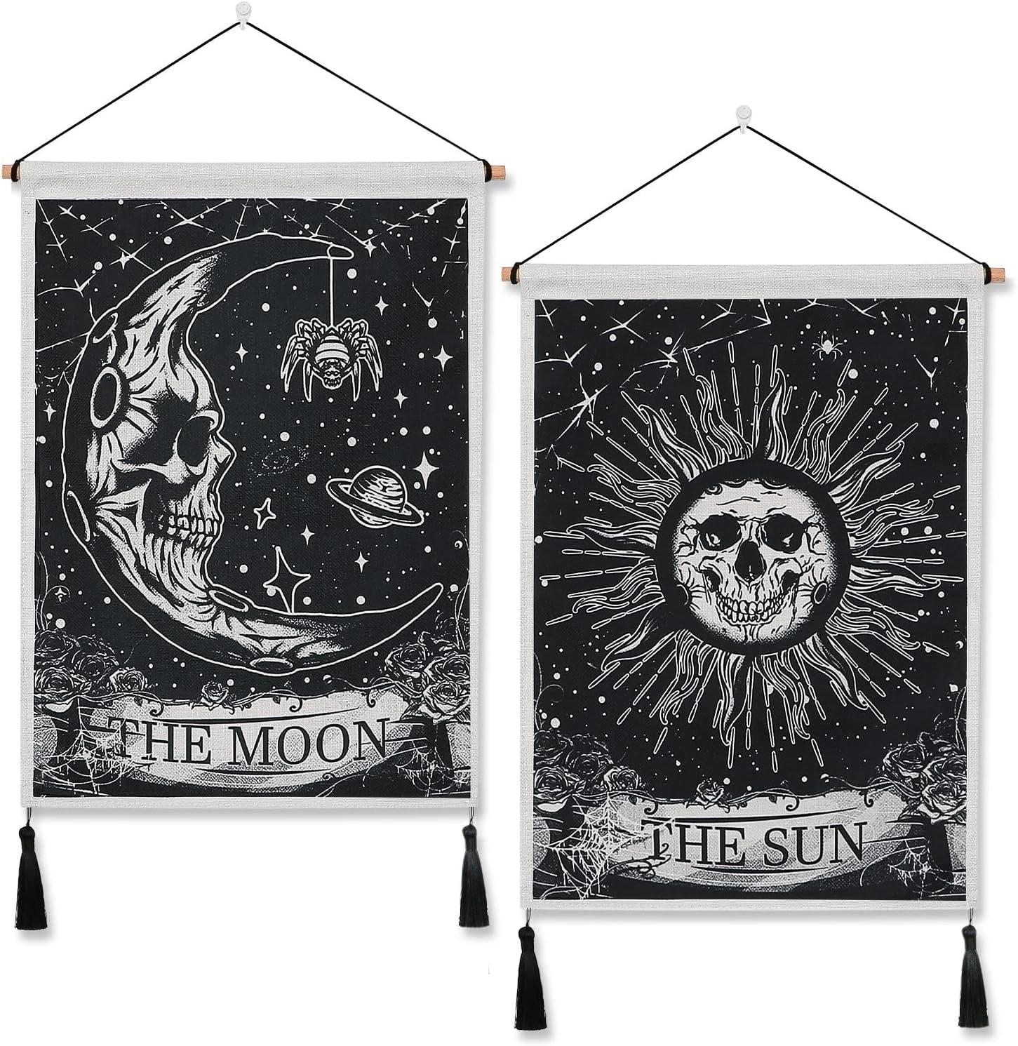 Tapestry weldomcor skull tarot sunset Hjem - Tilbehør og dekorationer Naty Shop Skulls Skulls