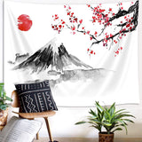 Yisumei gobelin æstetisk måneblomster sort størrelse Hjem - Tilbehør og dekorationer Naty Shop Rød 150L X 130B Cm