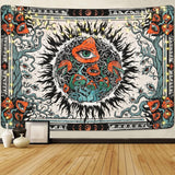 Gobelin yrende svampe solskoldet lærred hippie øjne Hjem - Tilbehør og dekorationer Naty Shop Multi 150X130Cm
