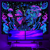 Yrendenge gobelin fluorescerende gobelin sommerfugle fase Hjem - Tilbehør og dekorationer Naty Shop
