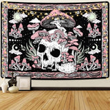 Gobelin yugarlibi pink kranium svampe skelet Hjem - Tilbehør og dekorationer Naty Shop Pink 150L X 130B Cm