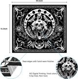 Tapestry yugarlibi skelet sort slangemøl æstetisk lærred Hjem - Tilbehør og dekorationer Naty Shop