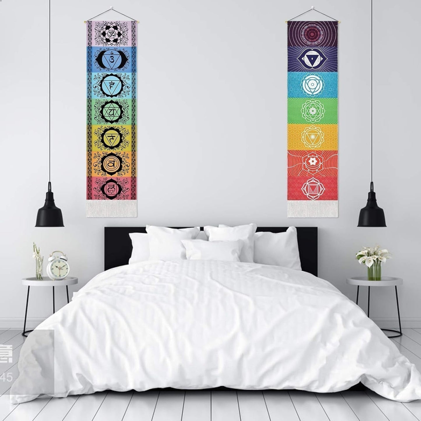 Tapestry yugarlibi hængende sæt chakra meditation yoga trippy Hjem - Tilbehør og dekorationer Naty Shop