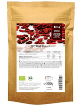 Tilia BIO Goji bær 1 kg Naty Shop dehydrerede produkter 200 G (1 pakke)
