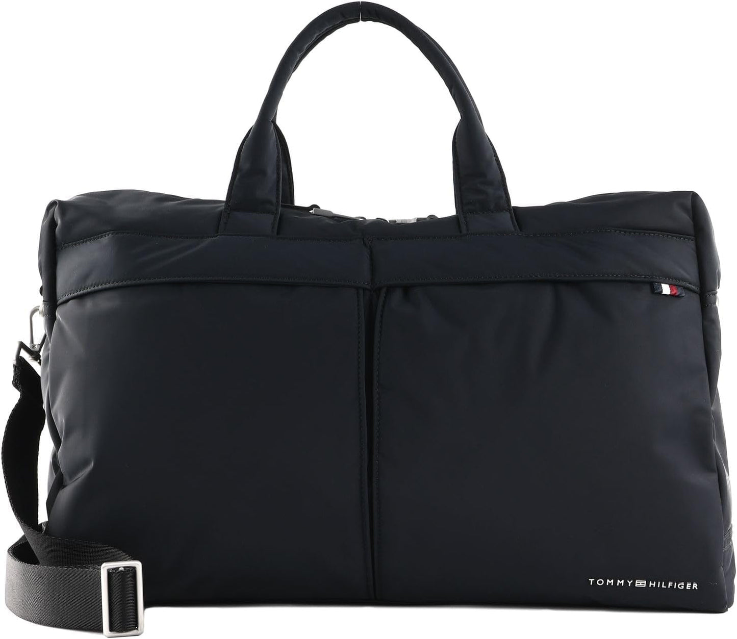 Tommy Hilfiger Herre TH Signature rejsetaske AM0AM12218 rejsetaske, sort (sort) Bagage & rejseudstyr Naty Shop Standardtitel