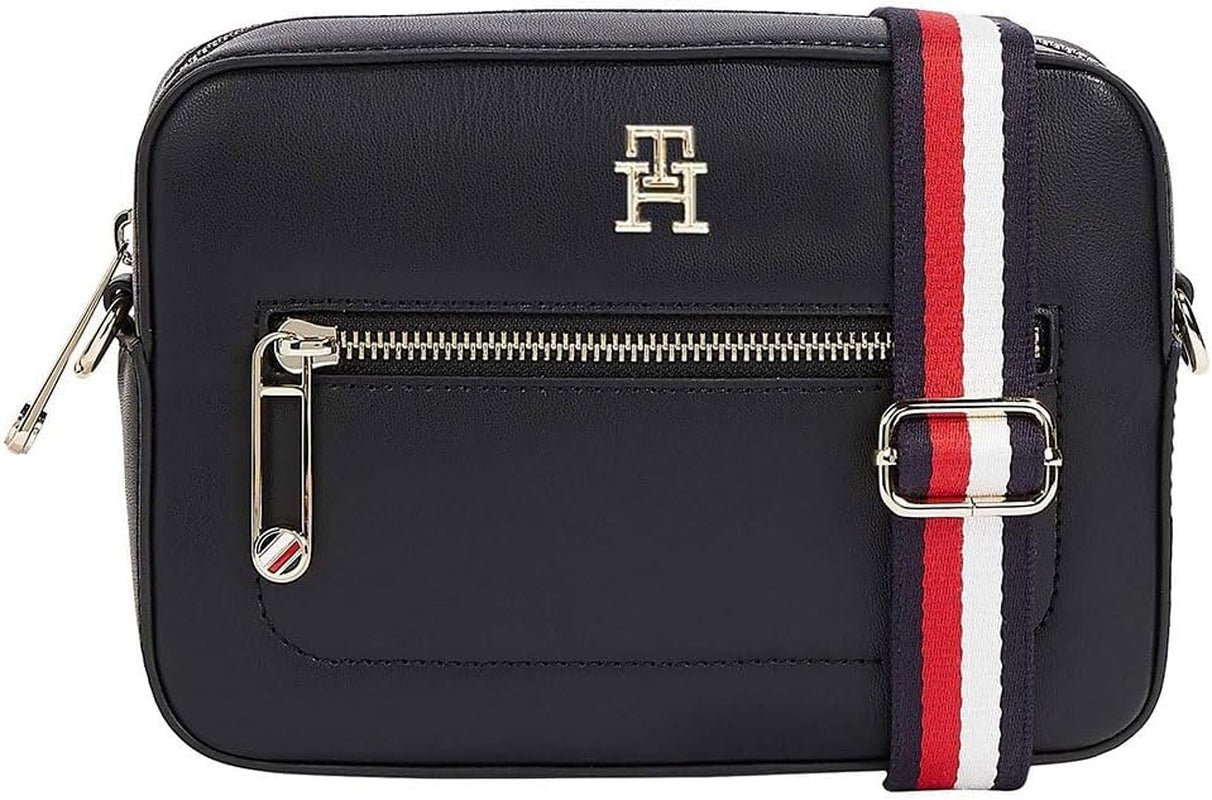 Tommy Hilfiger Crossbody taske Ikonisk kamerataske Små tasker Kvinder Naty Shop Space Blue