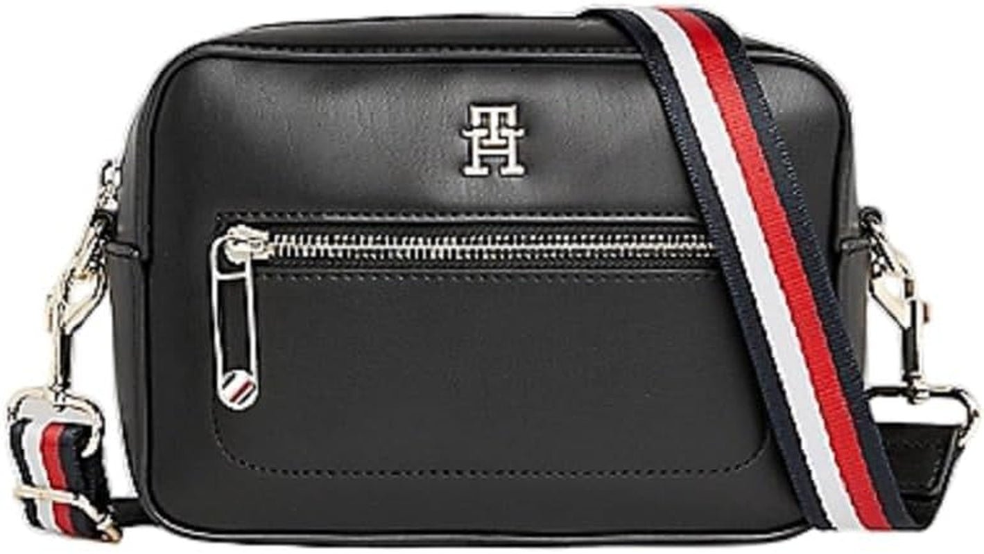 Tommy Hilfiger Crossbody Taske Taske Ikonisk Kamerataske Små Dametasker Naty Shop Sort