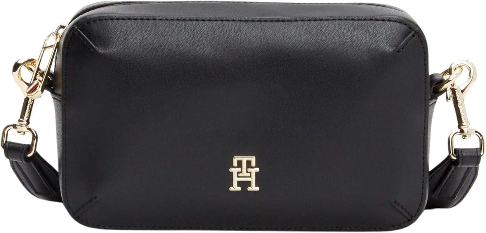 Tommy Hilfiger Crossbody Taske Chic Flap Crossover Små Dametasker Naty Shop Sort (sort)