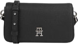 Tommy Hilfiger Crossbody Taske Emblem Flap Crossover Små Dametasker Naty Shop Sort