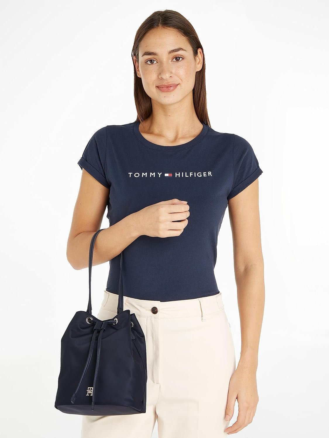 Tommy Hilfiger Dame Poppy Bucket Aw0aw15218 Tasker, One Size Dame Tasker Naty Shop