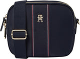 TOMMY HILFIGER Valmue-kamerataske til kvinder Aw0aw17230 Crossover-bagage og rejseudstyr Naty Shop Blue (Space Blue Body)