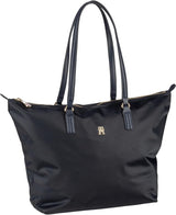 Tommy Hilfiger Dame Poppy Tote taske med lynlås Dame Tasker Naty Shop Blue (Space Blue)