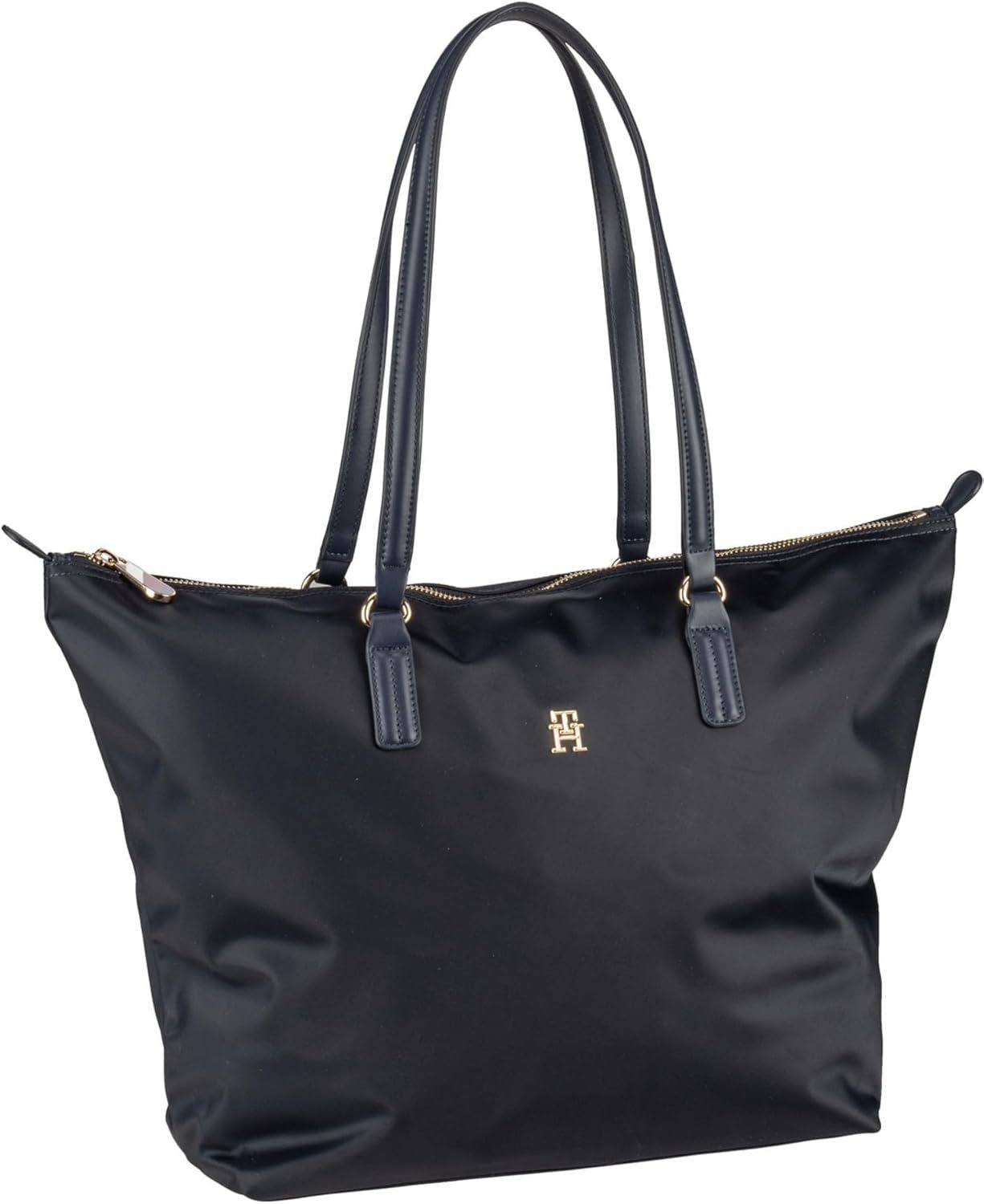 Tommy Hilfiger Dame Poppy Tote taske med lynlås Dame Tasker Naty Shop Blue (Space Blue)