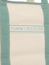 TOMMY HILFIGER Kvinder Th Summer Canvas Tote Aw0aw17421 Mulepose Dame Tasker Naty Shop