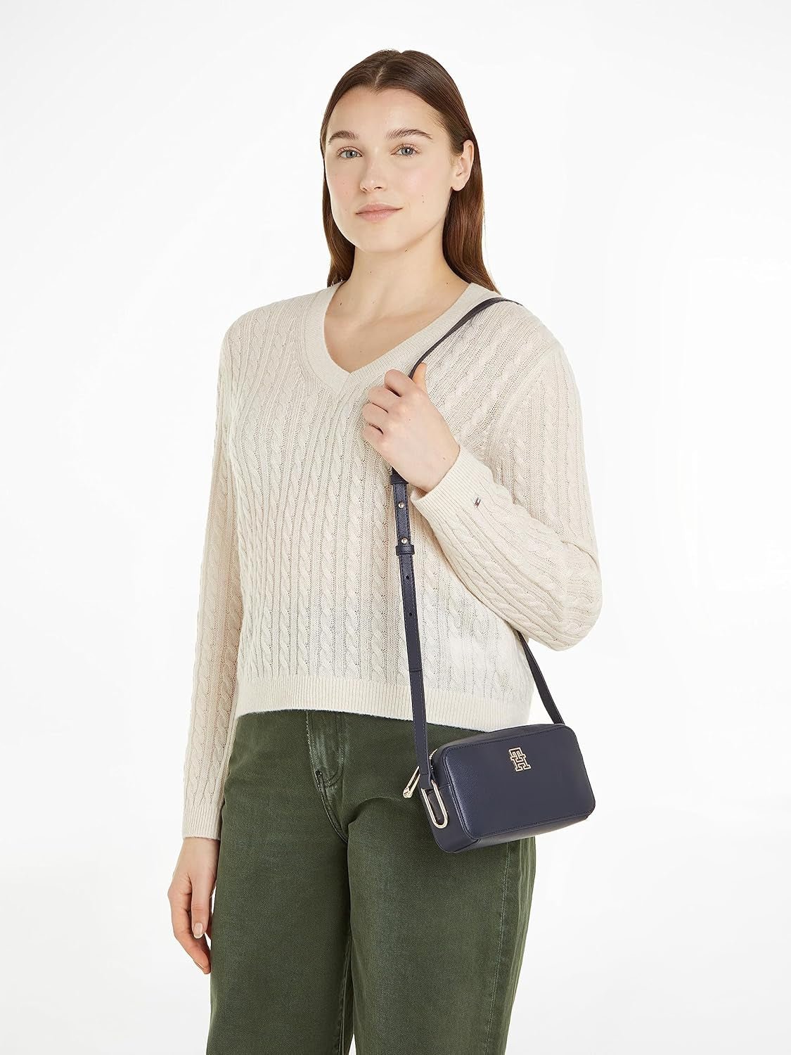 Tommy Hilfiger Dame skuldertaske Tidløs kamerataske Lille, Blå (Space Blue), Onesize Dametasker Naty Shop