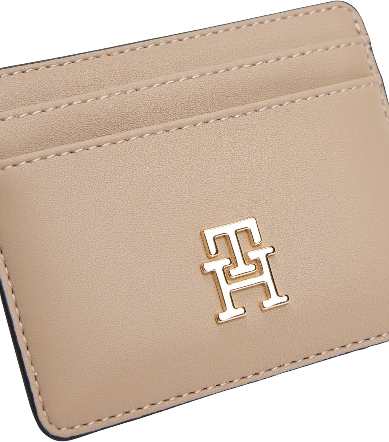 Tommy Hilfiger damekortholder Kvinde med logo, Beige (Coastal Taupe), One size Herrepung Naty Shop