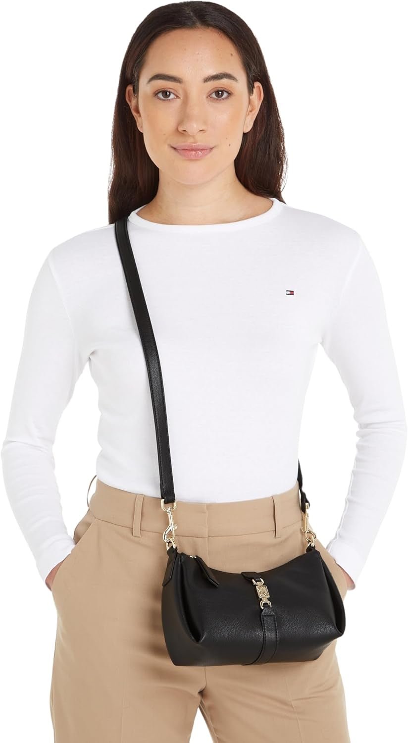 Tommy Hilfiger Dame Crossbody taske Dame Crossover Medium Taske, Sort (Sort), Onesize Dametasker Naty Shop