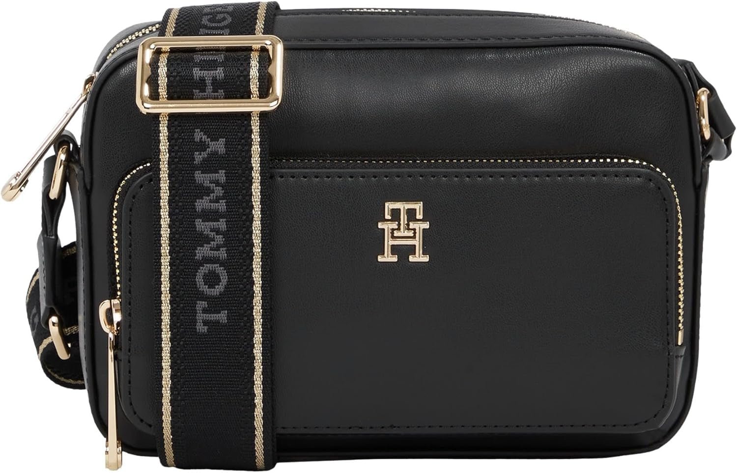 Tommy Hilfiger Ladies Th Joy kamerataske Aw0aw16812 Crossover-bagage og rejseudstyr Naty Shop Sort (sort)