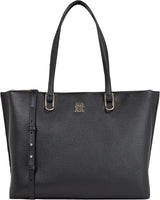 Tommy Hilfiger Ladies Th Tidløs Workbag Skoletaske One Size Tasker Kvinder Naty Shop Sort (Sort)