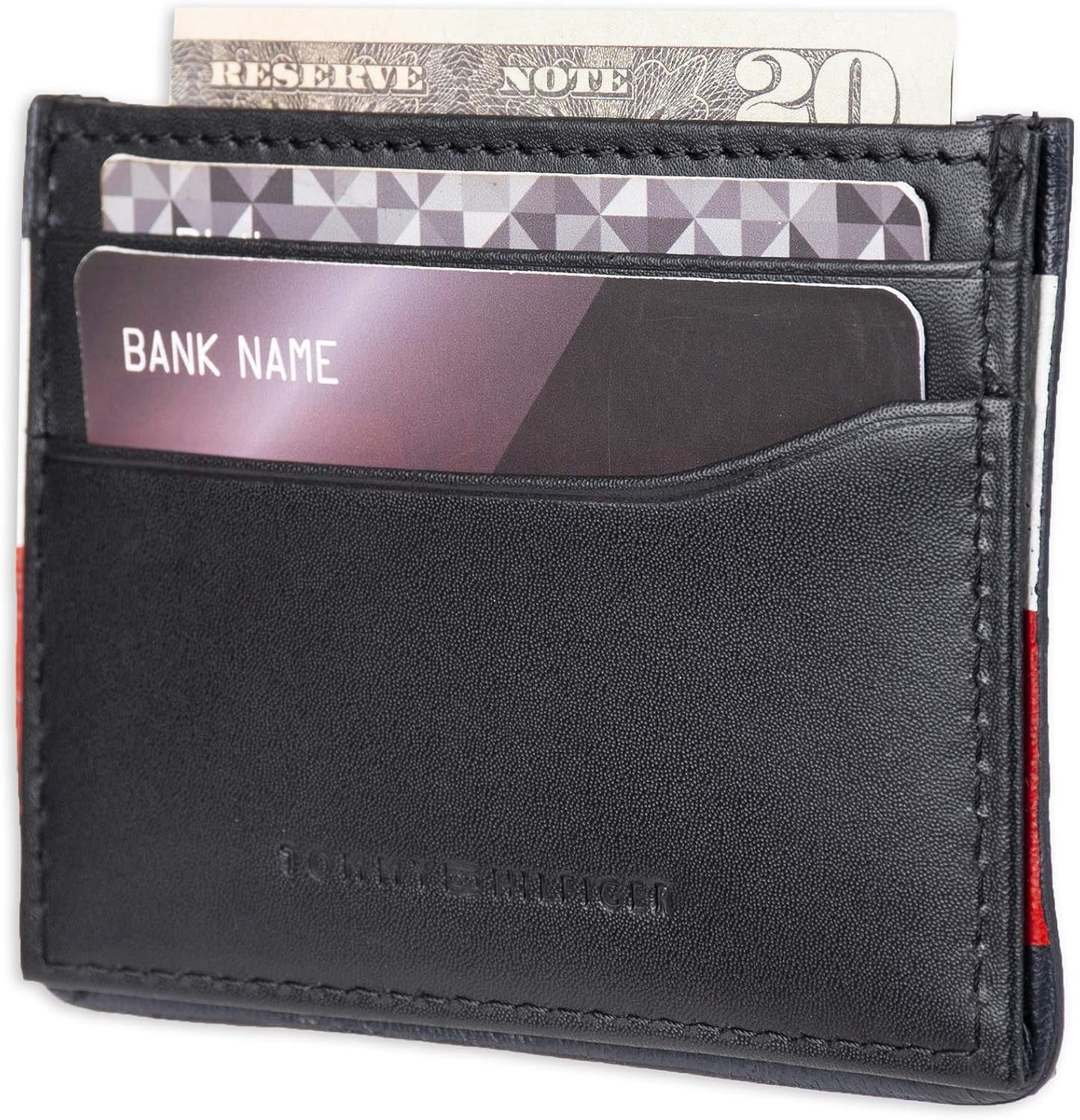 Tommy Hilfiger Herre RFID-blokeringskortholder Pungkortholder Herrepung Naty Shop