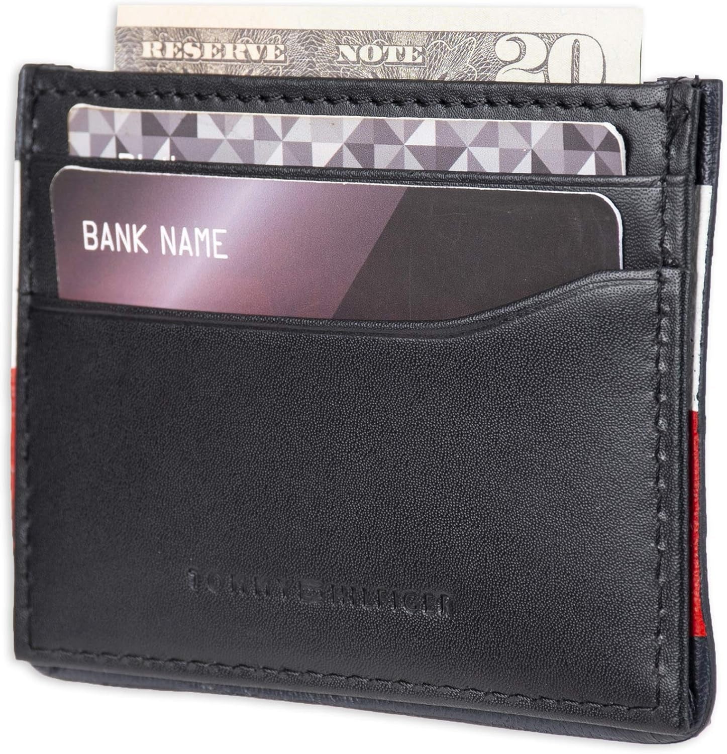 Tommy Hilfiger Herre RFID-blokeringskortholder Pungkortholder Herrepung Naty Shop