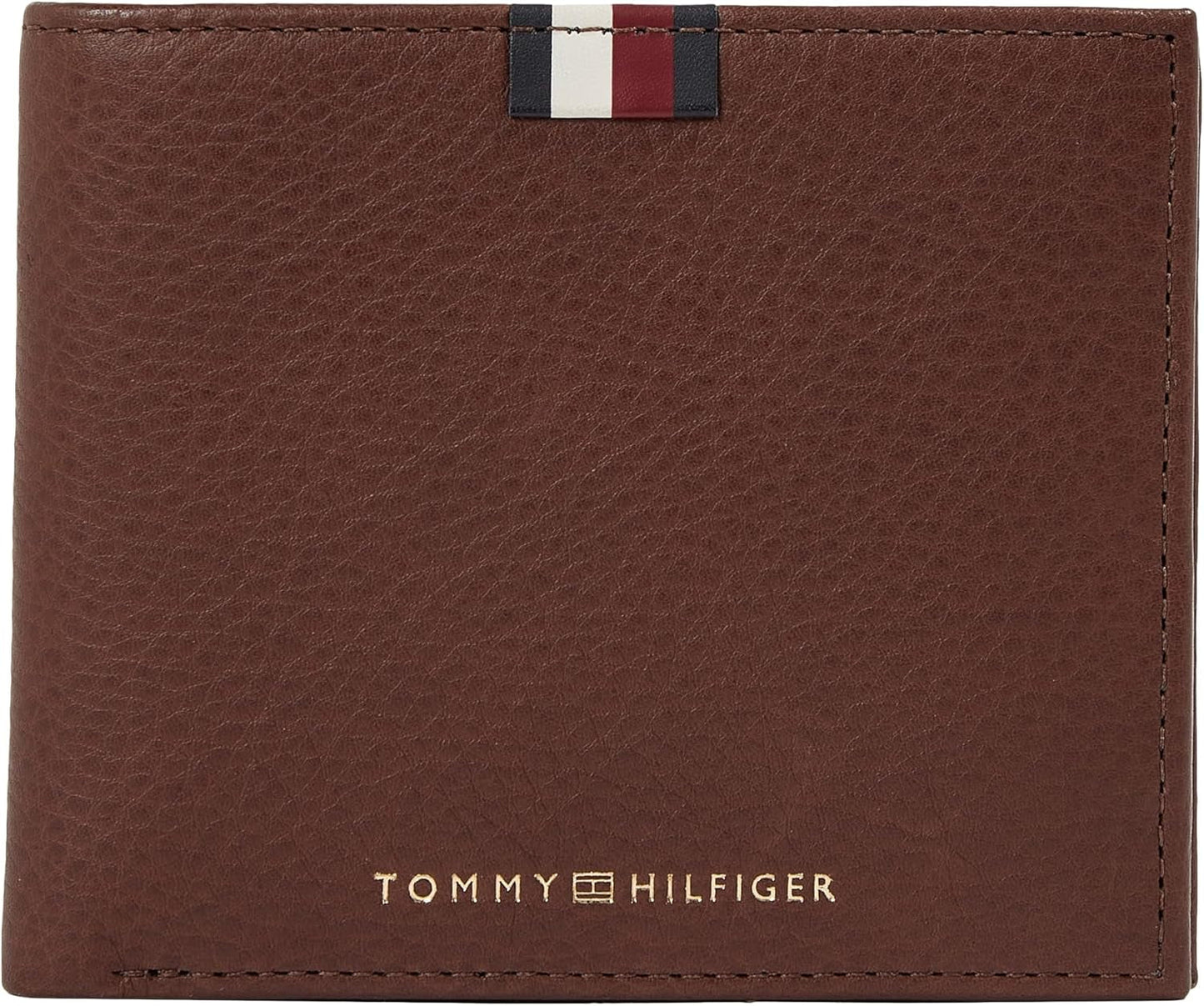Tommy Hilfiger Herre Th Prem Lea Cc og Coin Am0am11265 Tegnebøger Herrepung Naty Shop Brun (mørk kastanje) Os