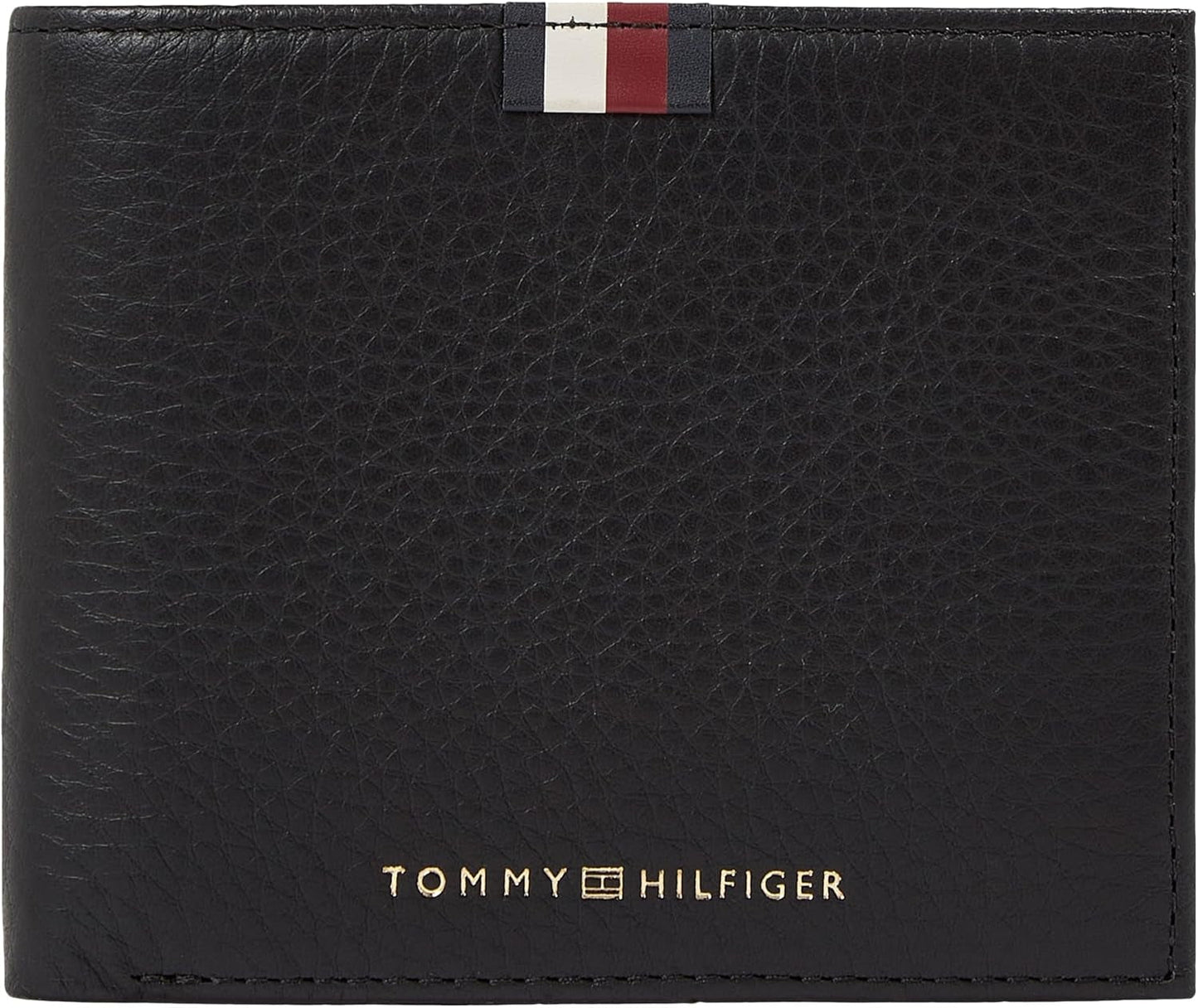 Tommy Hilfiger Herre Th Prem Lea Cc og Coin Am0am11265 Tegnebøger Herrepung Naty Shop Sort (sort) Os