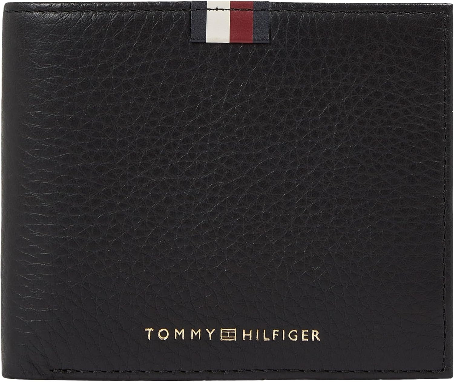 Tommy Hilfiger Herre Th Prem Lea Cc og Coin Am0am11265 Tegnebøger Herrepung Naty Shop Sort (sort) Os