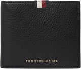 Tommy Hilfiger Herre Th Prem Lea Cc Flap og Mønt Am0am11270 Tegnebøger Pung Mænd Naty Shop Sort (Sort) Bone