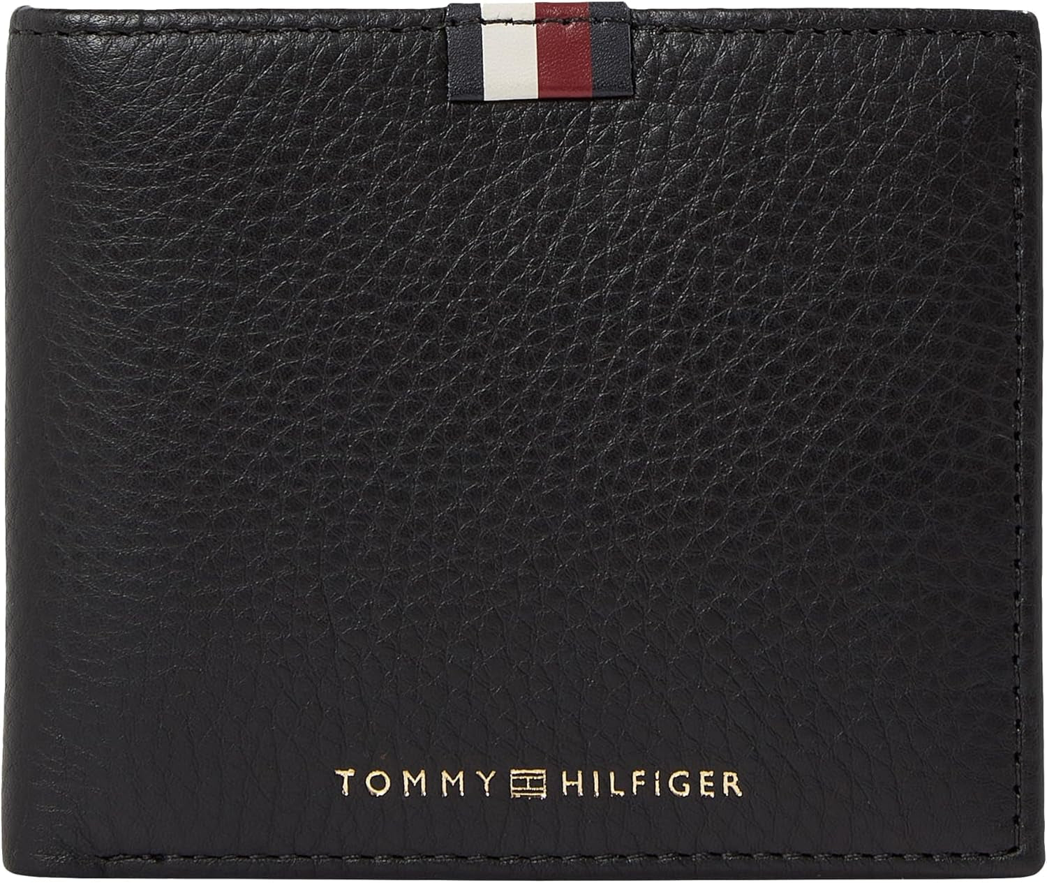 Tommy Hilfiger Herre Th Prem Lea Cc Flap og Mønt Am0am11270 Tegnebøger Pung Mænd Naty Shop Sort (Sort) Bone