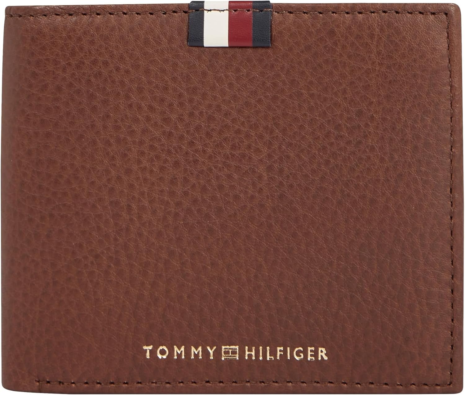 Tommy Hilfiger Herre Th Prem Lea Cc Flap og Mønt Am0am11270 Tegnebøger Pung Mænd Naty Shop Brown Os